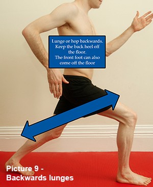 Backwards lunges Backwards lunges